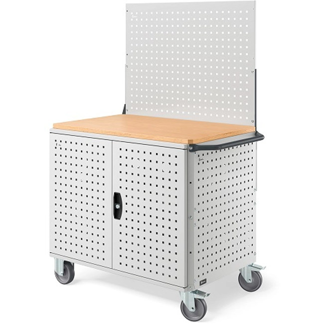 Vendita online Carrello Clever 1023 Large mm.1024x615x1540H - Grigio Chiaro RAL7035